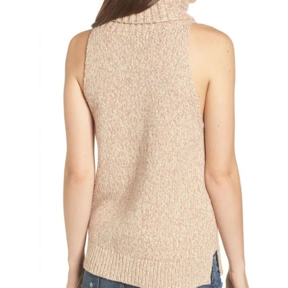 NWOT Madewell 50% merino wool sleeveless turtleneck knit top size medium - Picture 2 of 8